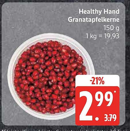 Healthy Hand Granatapfelkerne 150 g