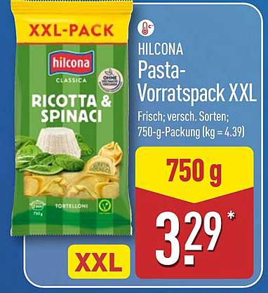 HILCONA Pasta-Vorratspack XXL Ricotta & Spinaci
