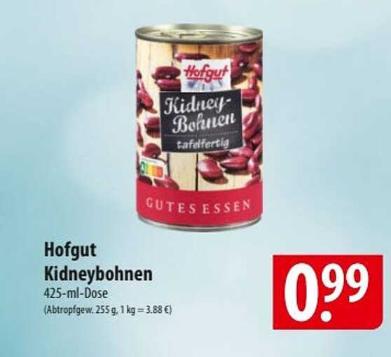 Hofgut Kidneybohnen 425-ml-Dose