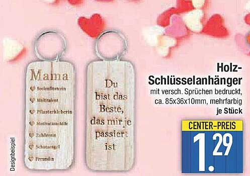 Holz-Schlüsselanhänger mit Sprüchen – perfekt für Mama!