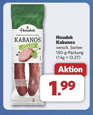 Houdek Kabanos 150-g-Packung – Aktion!