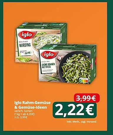 Iglo Rahm-Gemüse & Gemüse-Ideen