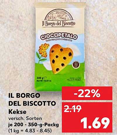 IL BORGO DEL BISCOTTO Kekse 300 g - Verschiedene Sorten