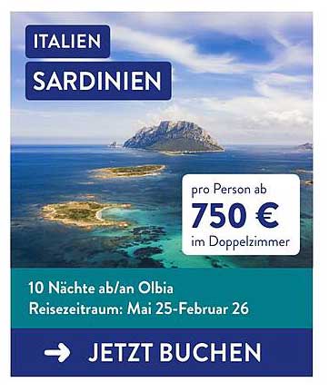 Italien Sardinien – 10 Nächte ab Olbia