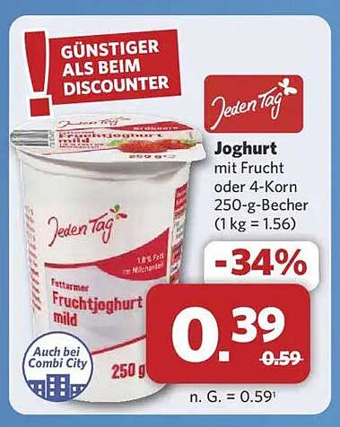 Joghurt mit Frucht oder 4-Korn 250-g-Becher