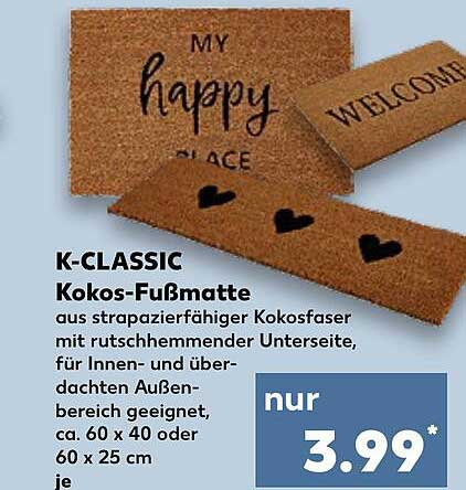 K-CLASSIC Kokos-Fußmatte
