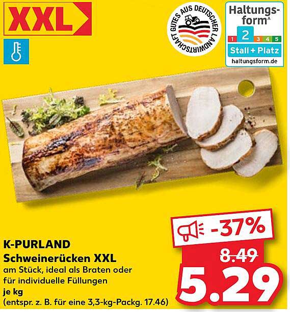 K-PURLAND Schweinerücken XXL