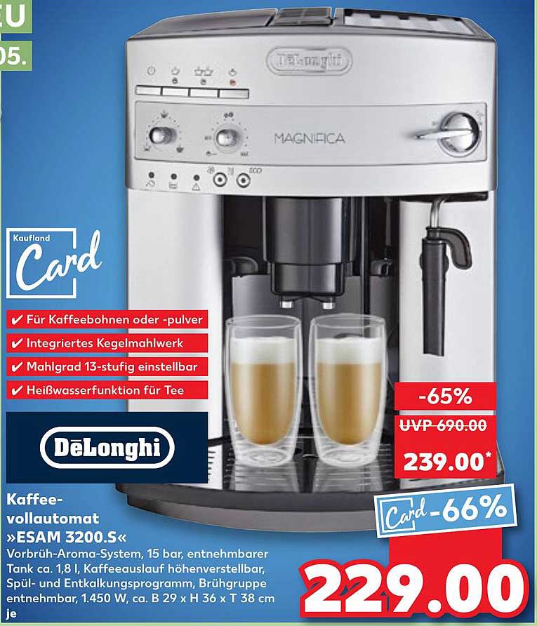 Kaffevollautomat »ESAM 3200.S« von De'Longhi