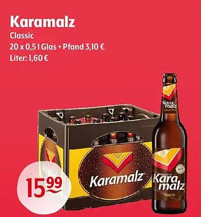 Karamalz Classic - 20 x 0,5 l Gläser + Pfand 3,10 €