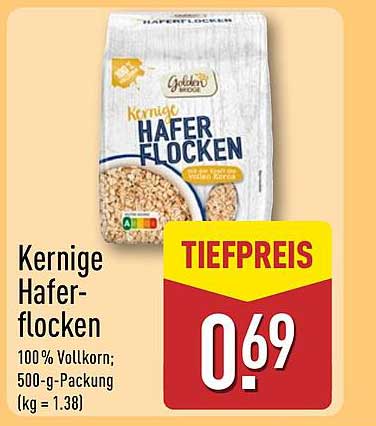 Kernige Haferflocken