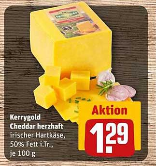 Kerrygold Cheddar herzhaft 50% Fett i.Tr., je 100 g