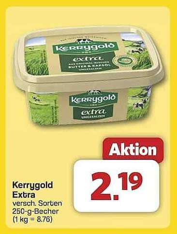 Kerrygold Extra Butter für nur 2,19 € - Verschiedene Sorten erhältlich!