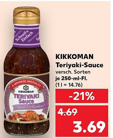 KIKKOMAN Teriyaki-Sauce 250 ml