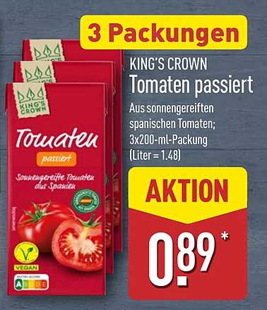 KING'S CROWN Tomaten passiert 3x200 ml