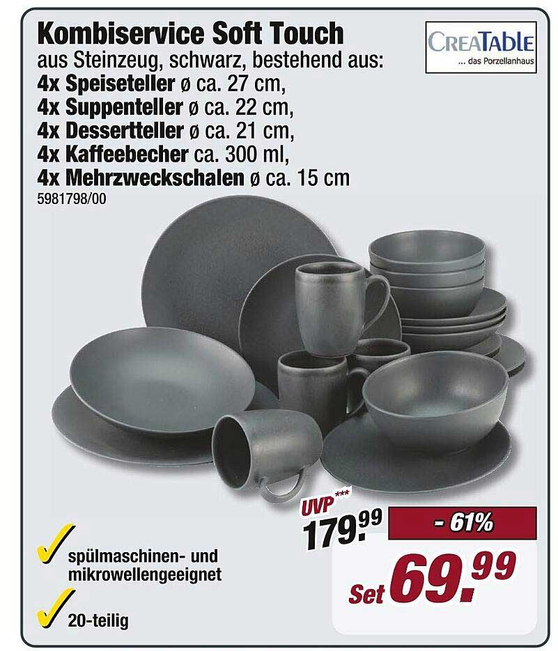 Kombiservice Soft Touch 20-teilig