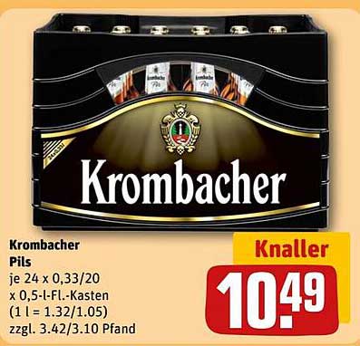 Krombacher Pils - 24 x 0,5 l-Fl. Kasten
