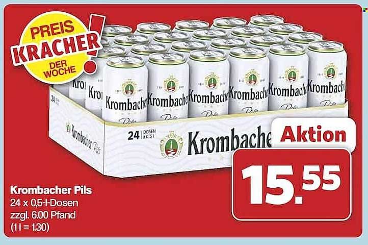 Krombacher Pils 24 x 0,5l-Dosen