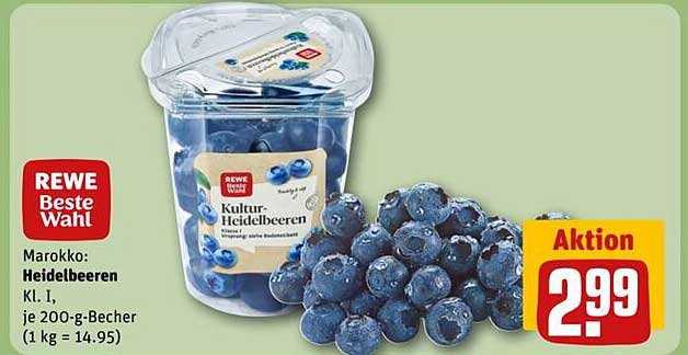 Kultur-Heidelbeeren Kl. I - REWE Beste Wahl