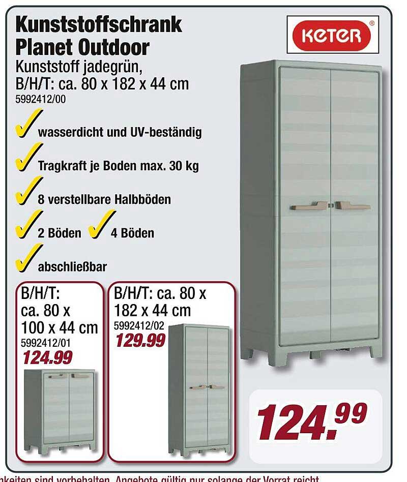 Kunststoffschrank Planet Outdoor