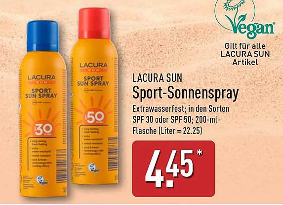 LACURA SUN Sport-Sonnenspray - Extrawasserfest