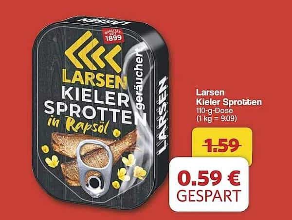 Larsen Kieler Sprotten in Rapsöl 110-g-Dose