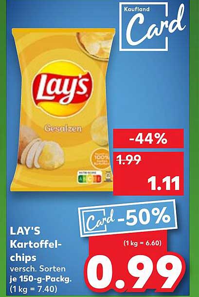 LAY'S Kartoffelchips - Gesalzen