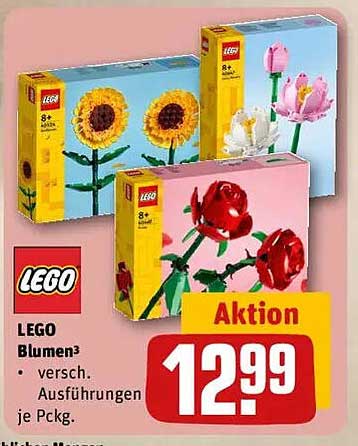 LEGO Blumen – Verschiedene Ausführungen je Pckg.