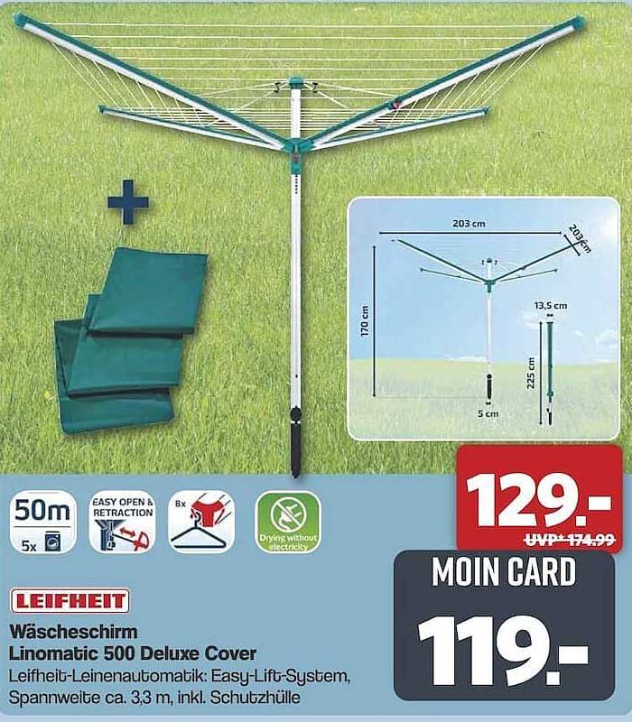 Leifheit Wäscheständer Linomatic 500 Deluxe Cover