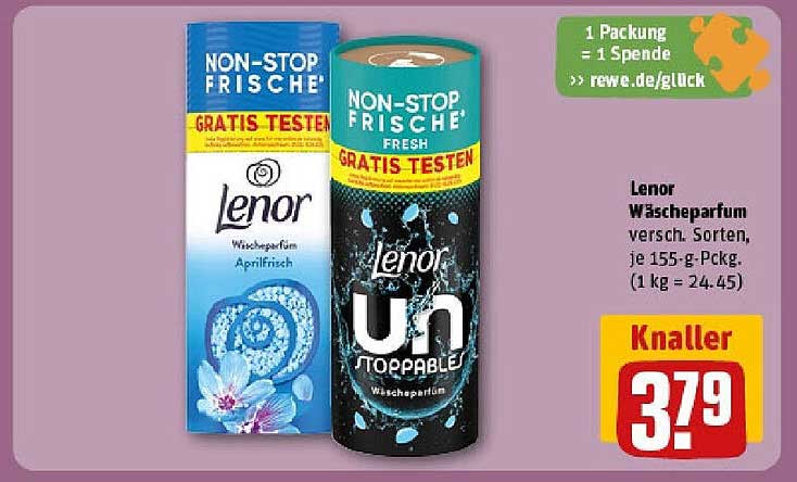 Lenor Wäscheparfum verschiedene Sorten, je 155 g-Pckg.