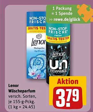 Lenor Wäscheparfum - verschiedene Sorten, je 155-g-Pckg.