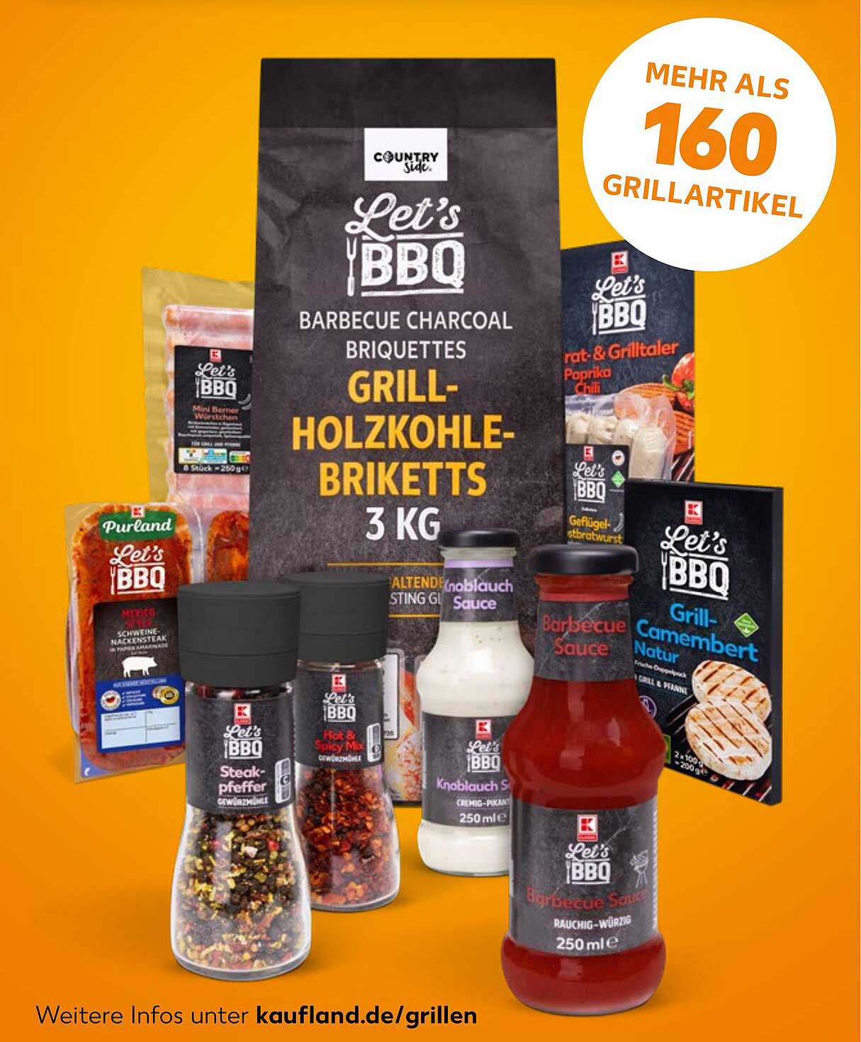 Let’s BBQ Grill-Holzkohle-Briketts 3 kg