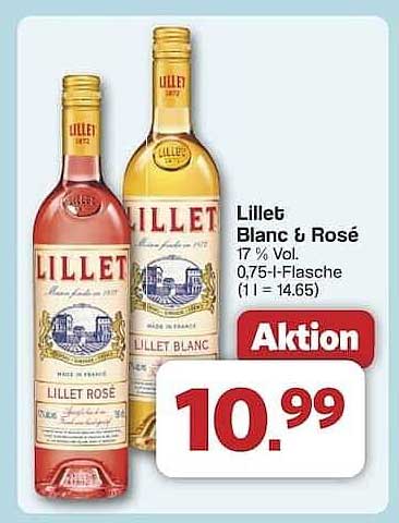 Lillet Blanc & Rosé 0,75 l – Aktionsangebot