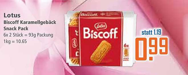 Lotus Biscoff Karamellgebäck Snack Pack