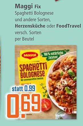Maggi Fix Spaghetti Bolognese und andere Sorten