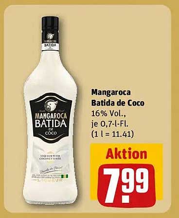 Mangaroça Batida de Coco 0,7 l, 16% Vol.