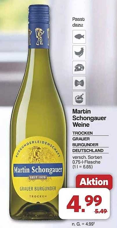 Martin Schongauer Grauer Burgunder 0,75 l - trocken