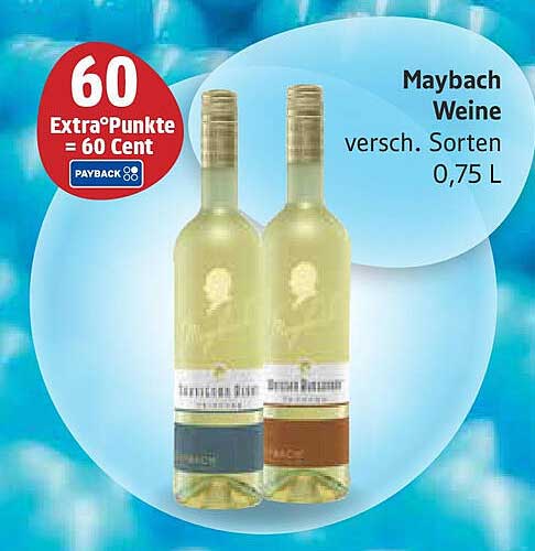 Maybach Weine - verschiedene Sorten, 0,75 L