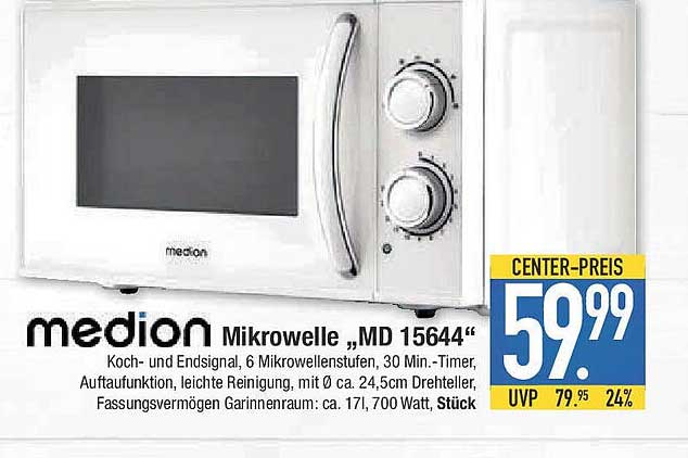Medion Mikrowelle 'MD 15644'