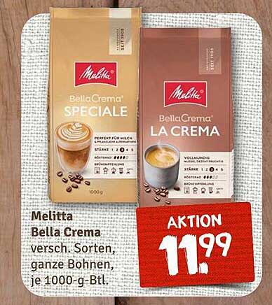 Melitta Bella Crema 1000g - verschiedene Sorten