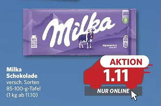 Milka Schokolade (verschiedene Sorten) 85-100 g-Tafel