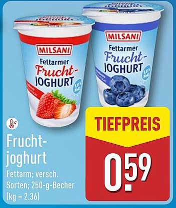 Milsani Fruchtjoghurt 250 g Becher - Fettarmer Genuss
