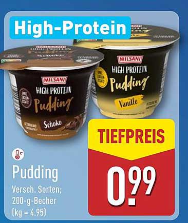 Milsani High Protein Pudding – verschiedene Sorten