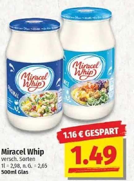 Miracel Whip 500ml (verschiedene Sorten)