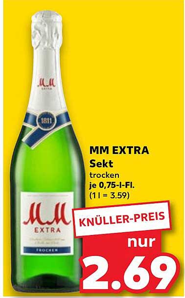 MM EXTRA Sekt trocken je 0,75-l-Fl.