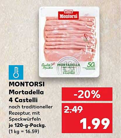 MONTORSI Mortadella 4 Castelli 120-g-Packung