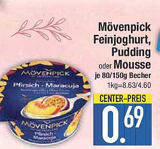 Mövenpick Feinjoghurt, Pudding oder Mousse je 80/150g Becher