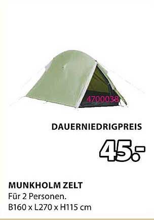 Munkholm Zelt für 2 Personen