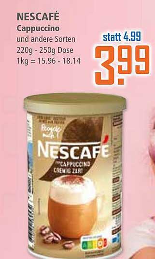 NESCAFÉ Cappuccino und andere Sorten 220g - 250g Dose