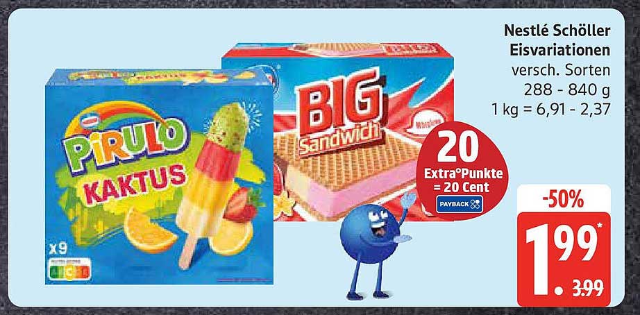 Nestlé Schöller Eisvariation, 288 - 840 g, verschiedene Sorten