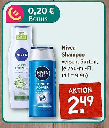 Nivea Shampoo, verschiedene Sorten, je 250-ml-Flasche